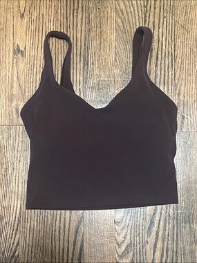 lululemon athletica Brown V-Neck Crop Camisole